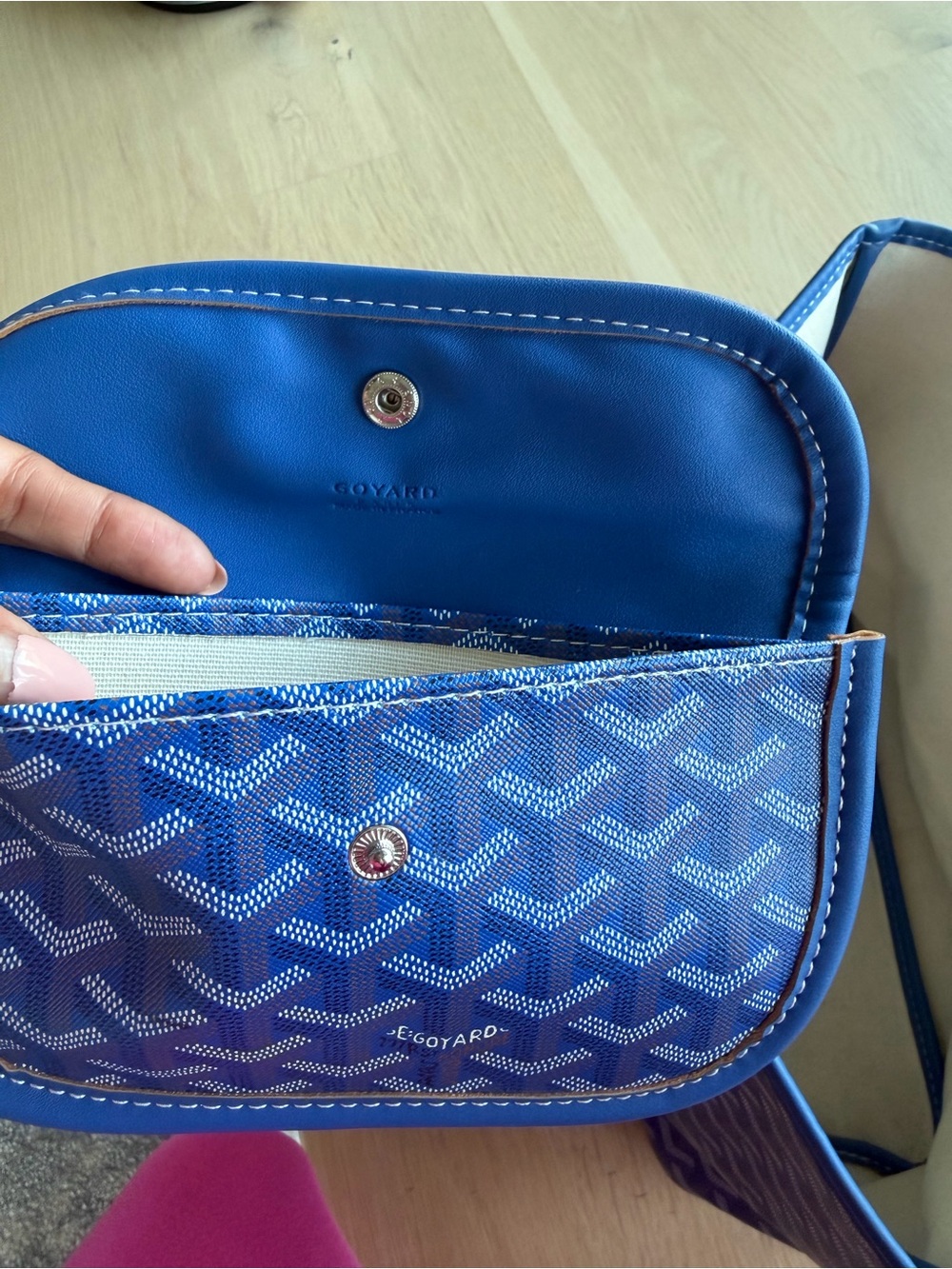 Blue Patterned Tote Bag - Picture 9 of 9